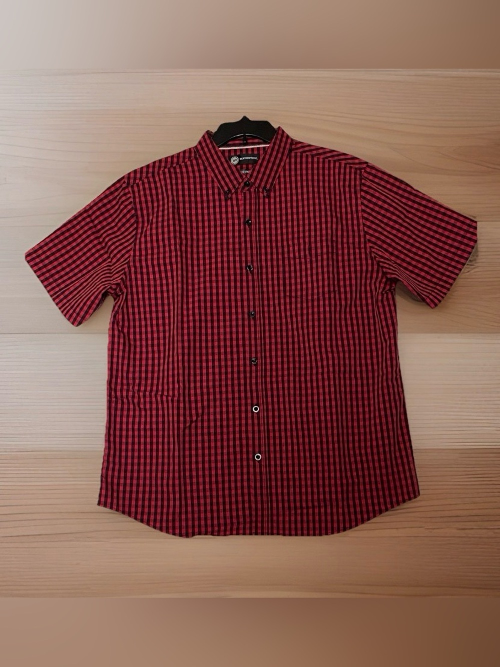 Weatherproof WP Men's Short Sleeve Button Down Shirt Comfort Stretch Size XL